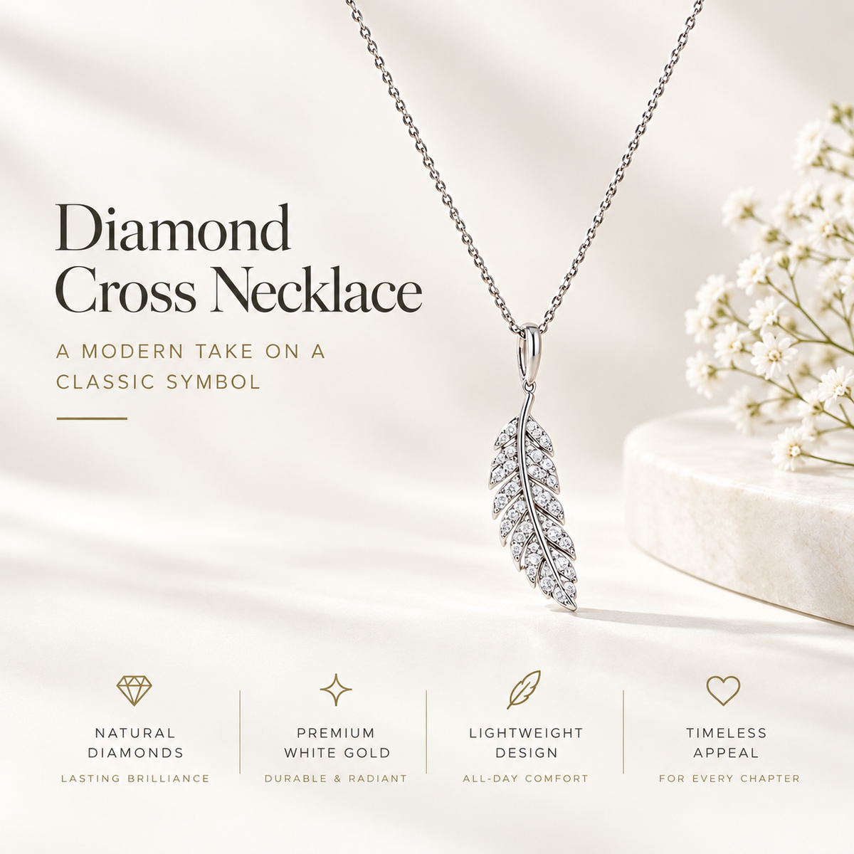Diamond Cross Necklace