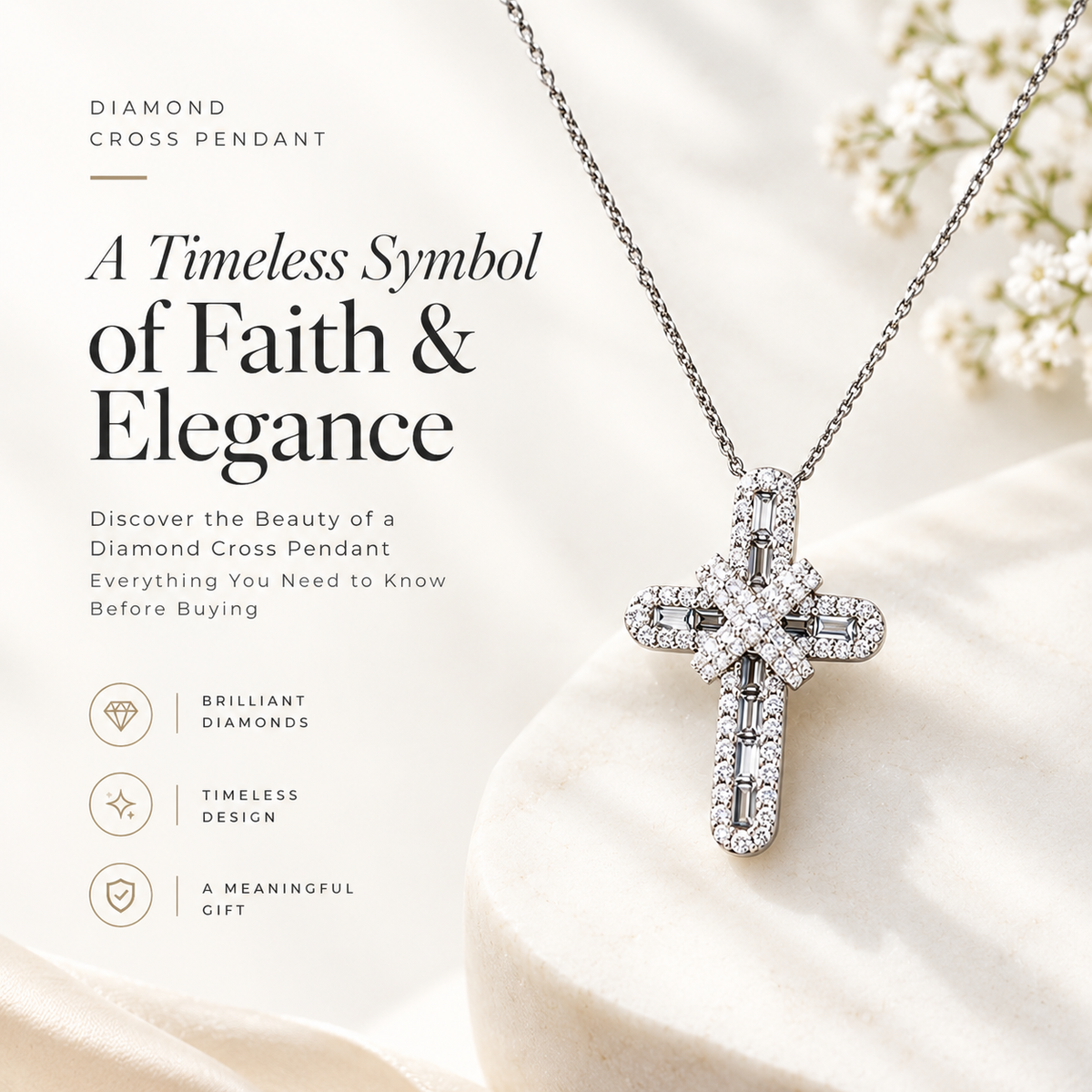 Diamond Cross Pendant