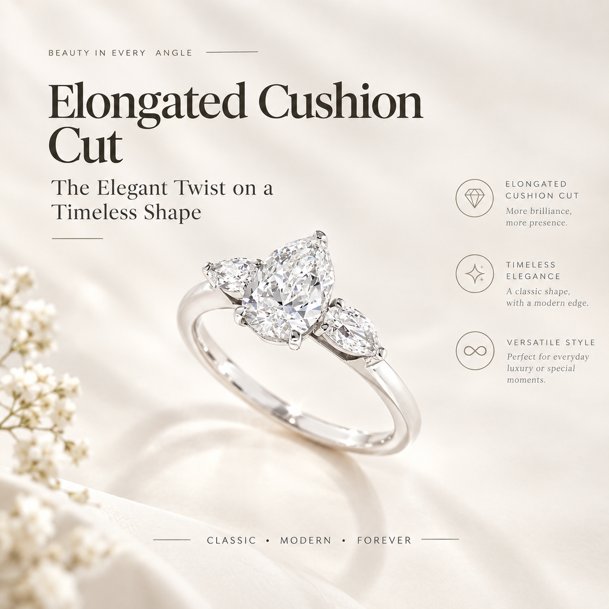 Elongated Cushion Cut