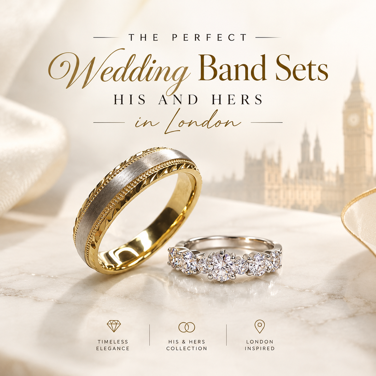 Wedding Band Sets His and Hers