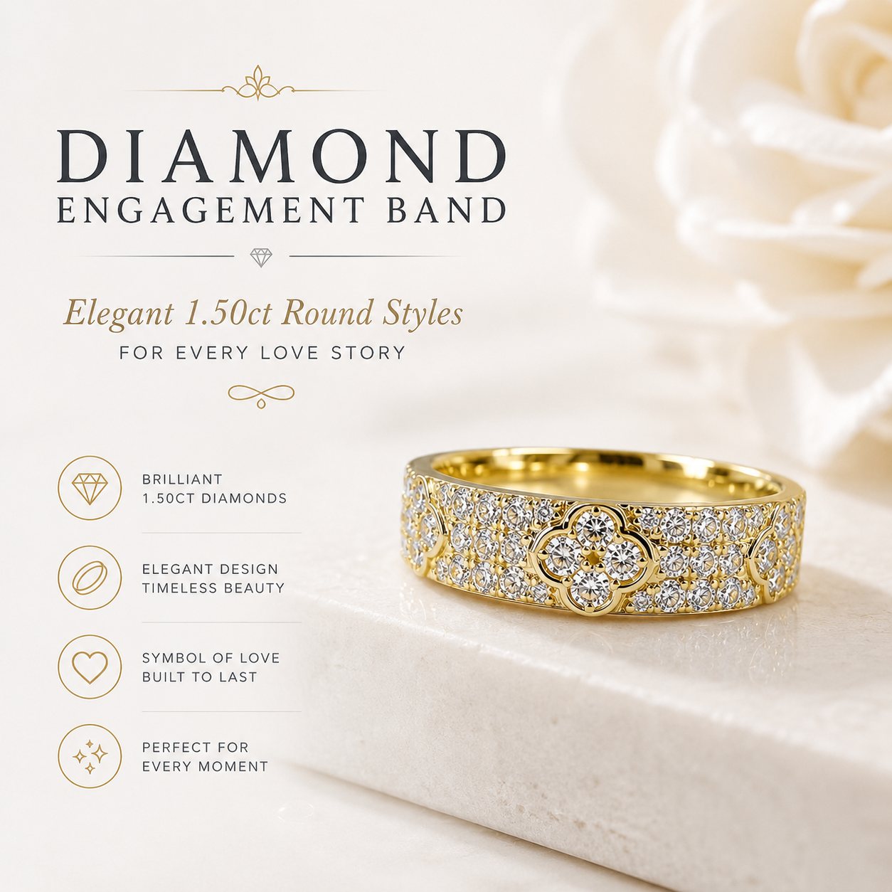 Diamond Engagement Band