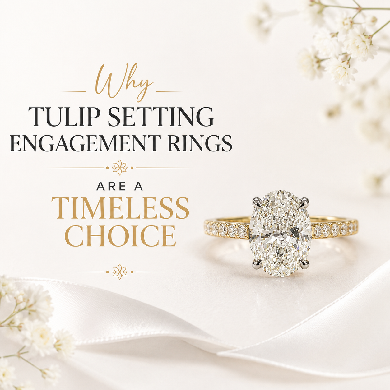 Tulip Setting Engagement Rings
