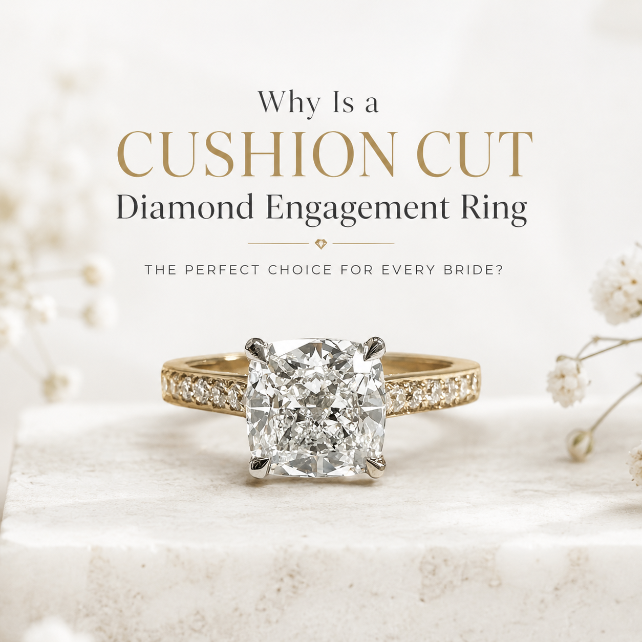 Cushion Cut Diamond Engagement Ring