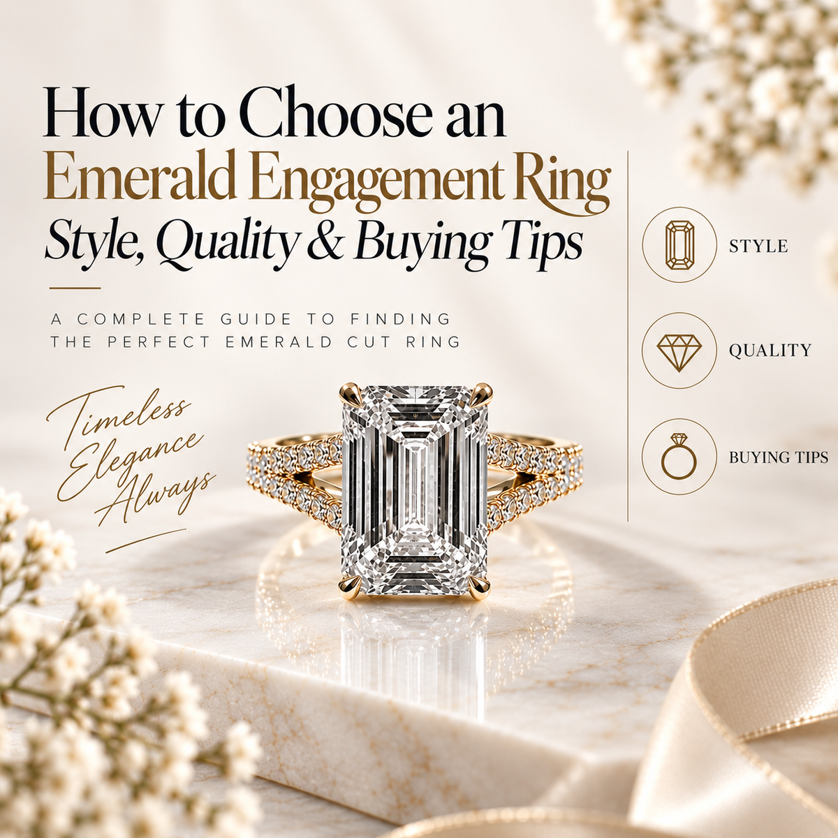 Emerald Engagement Ring