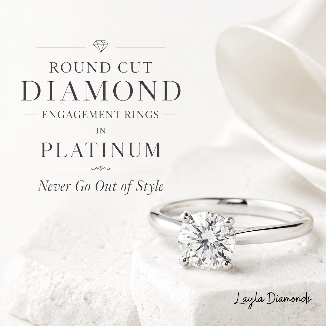 Why Round Cut Diamond Engagement Rings in Platinum Never Go Out of Style