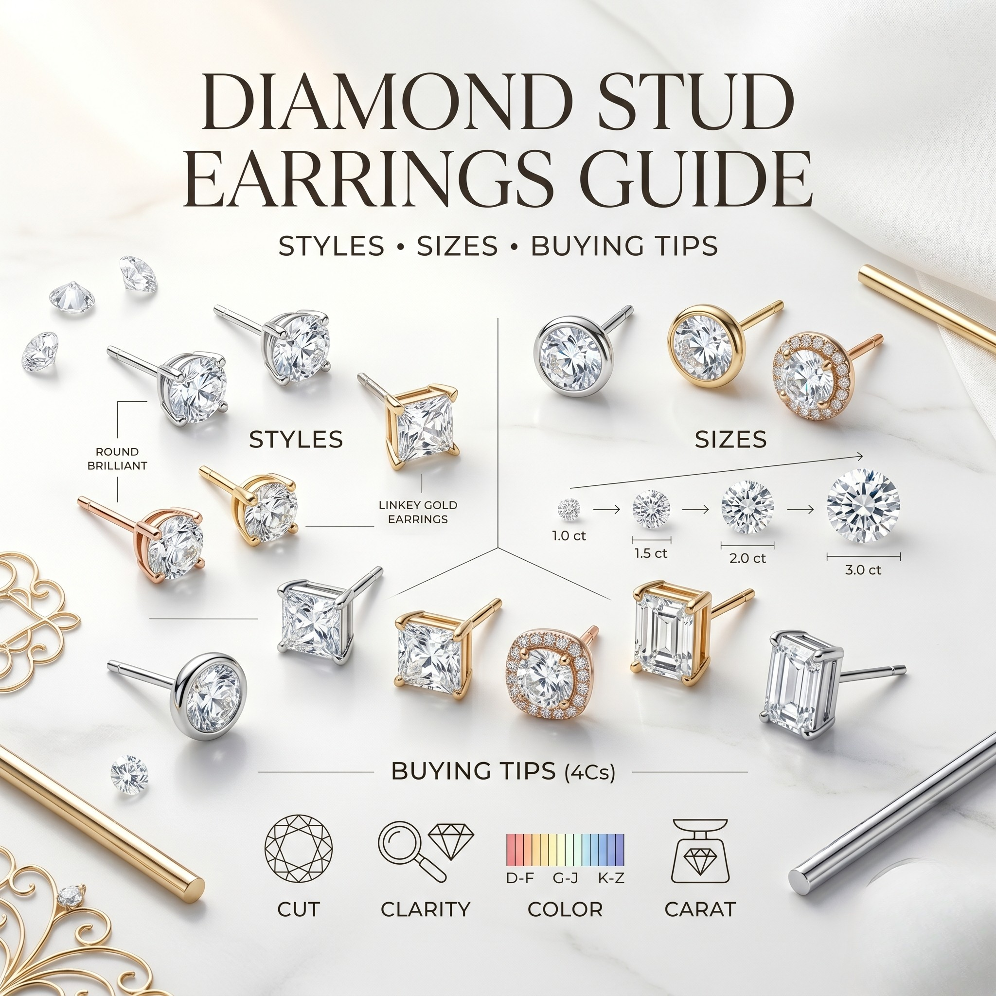 Diamond Stud Earrings