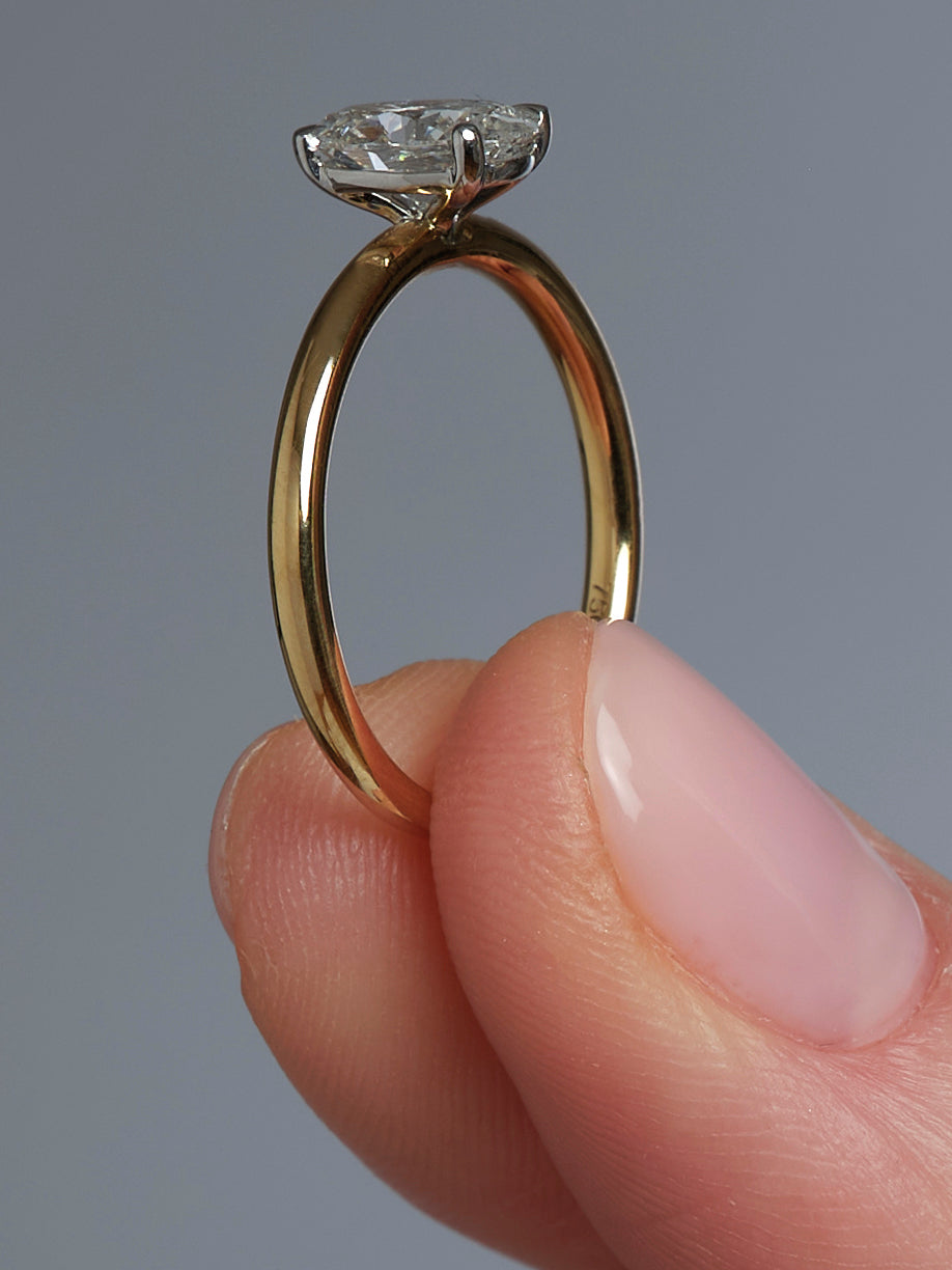 1ct Oval Solitaire Lab Grown Diamond Engagement Rings