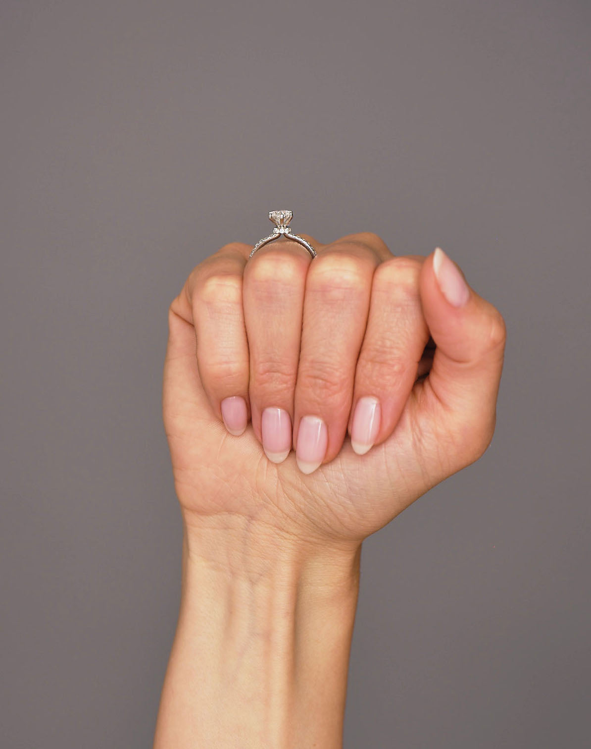 1ct Round with Diamond Knot Lab Grown Diamond Engagement Rings.