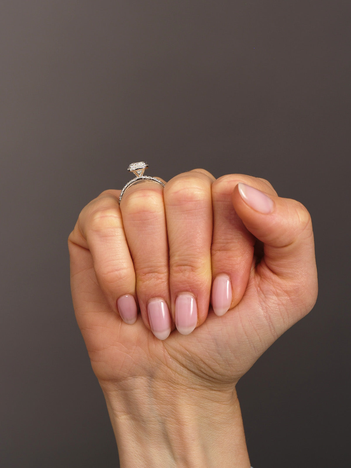 1.50ct Cushion Seamless Halo Lab Grown Diamond Engagement Rings.