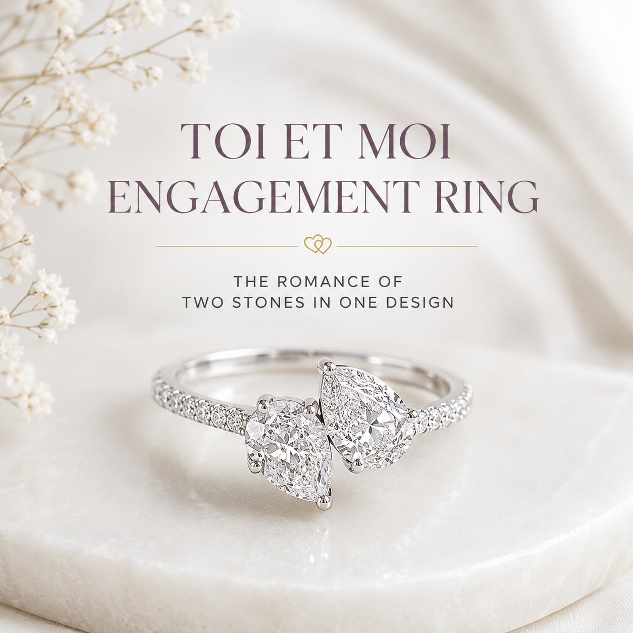 Toi et Moi Engagement Ring