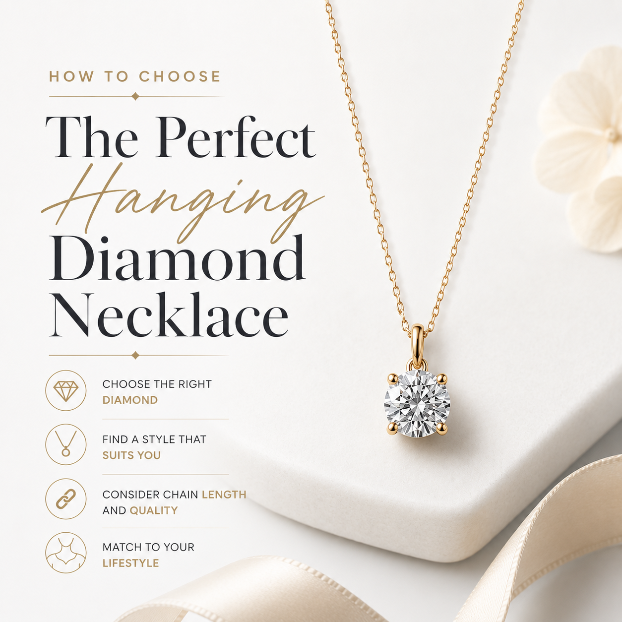  Hanging Diamond Necklace