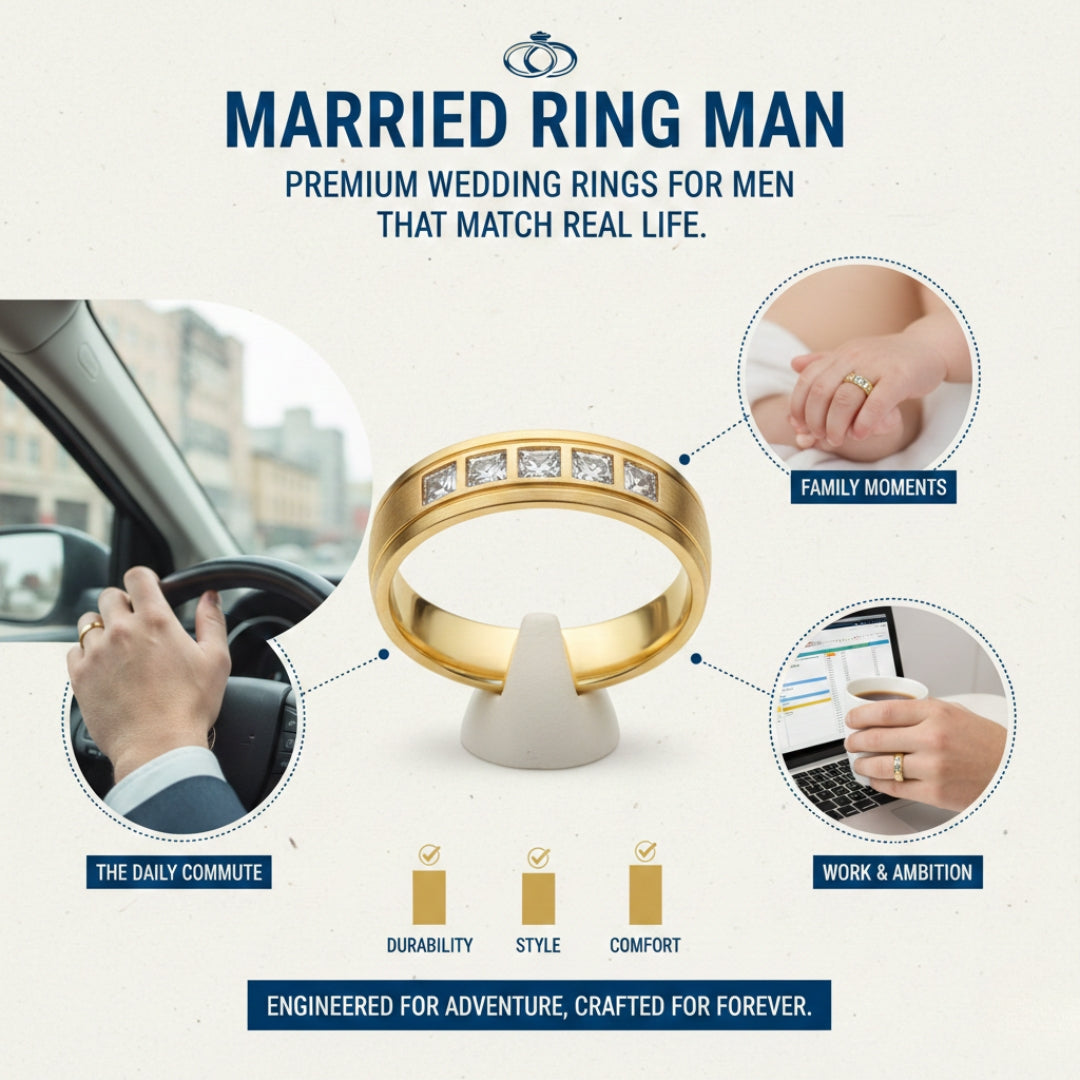 Married Ring Man: Premium Wedding Rings for Men That Match Real Life ...