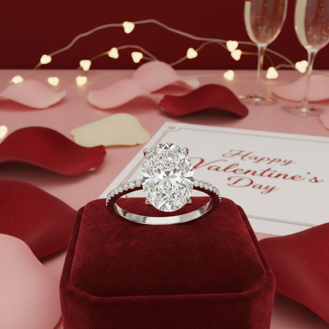 Oval Diamond Engagement Ring