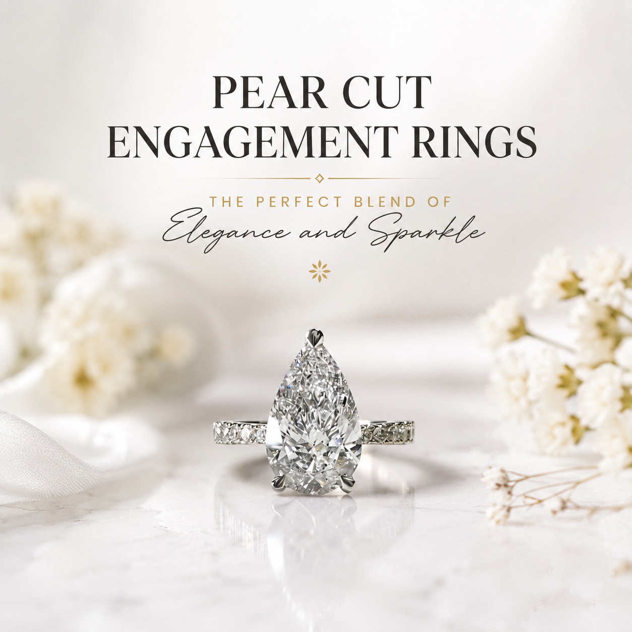 Pear Cut Engagement Rings