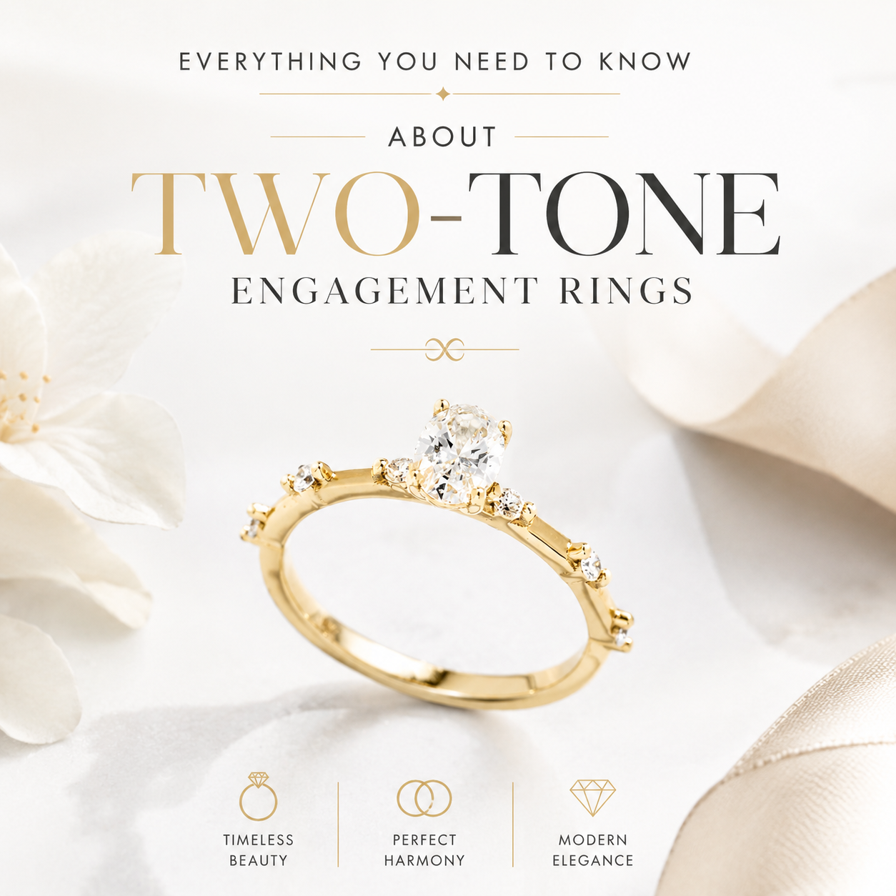 Two-Tone Engagement Rings