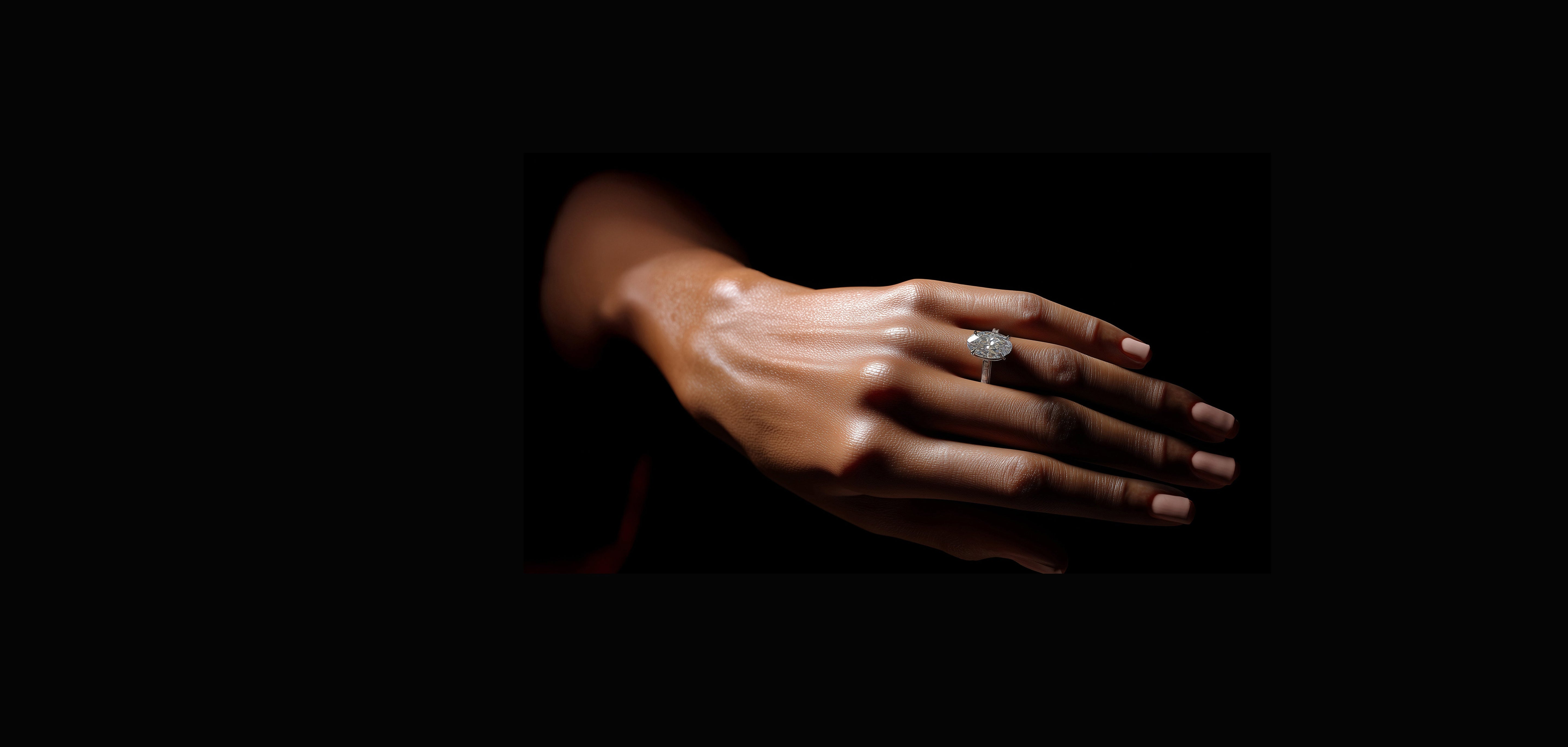 Oval Cut Engagement & Wedding Rings