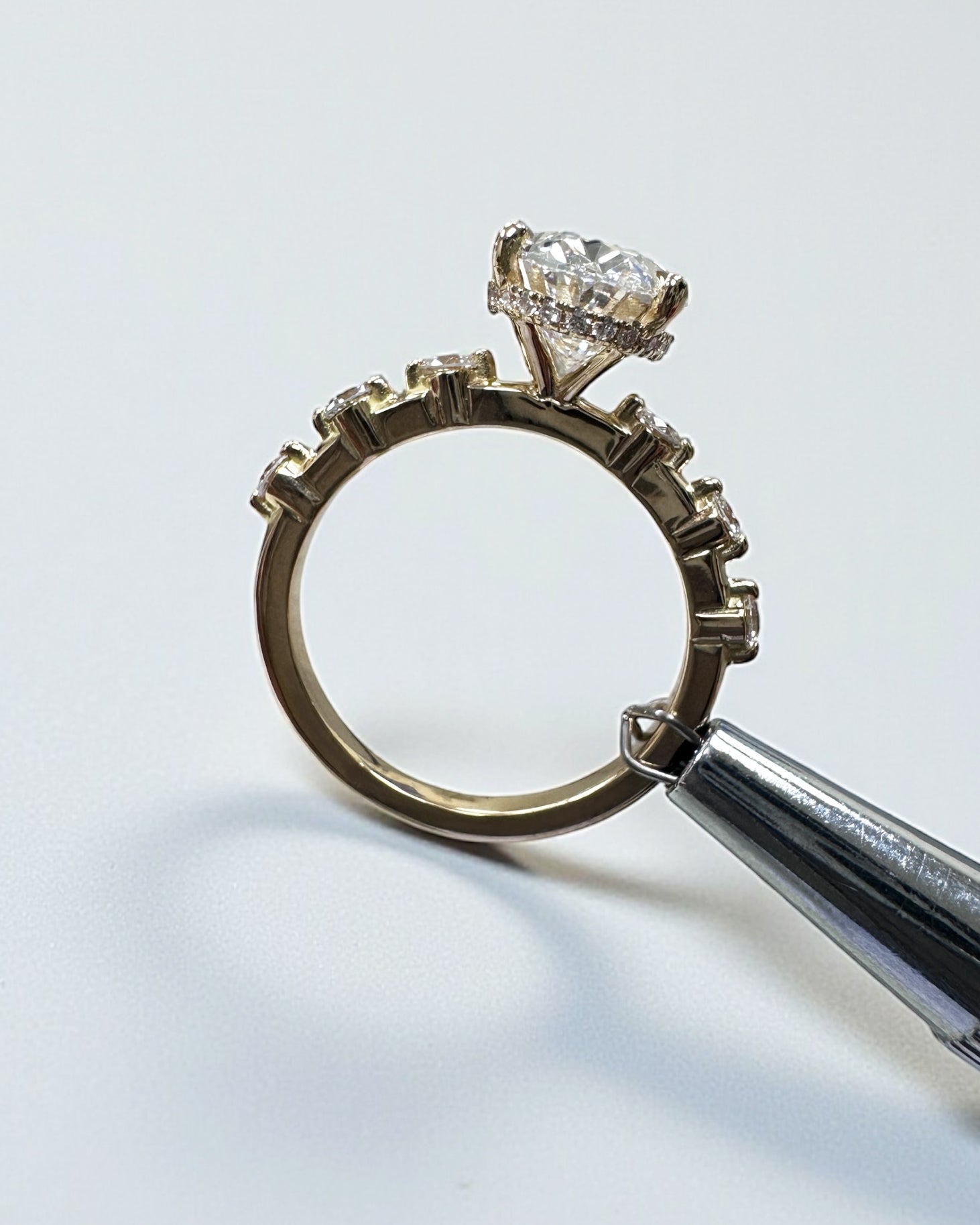 2.50ct Oval Spaced Band Ring