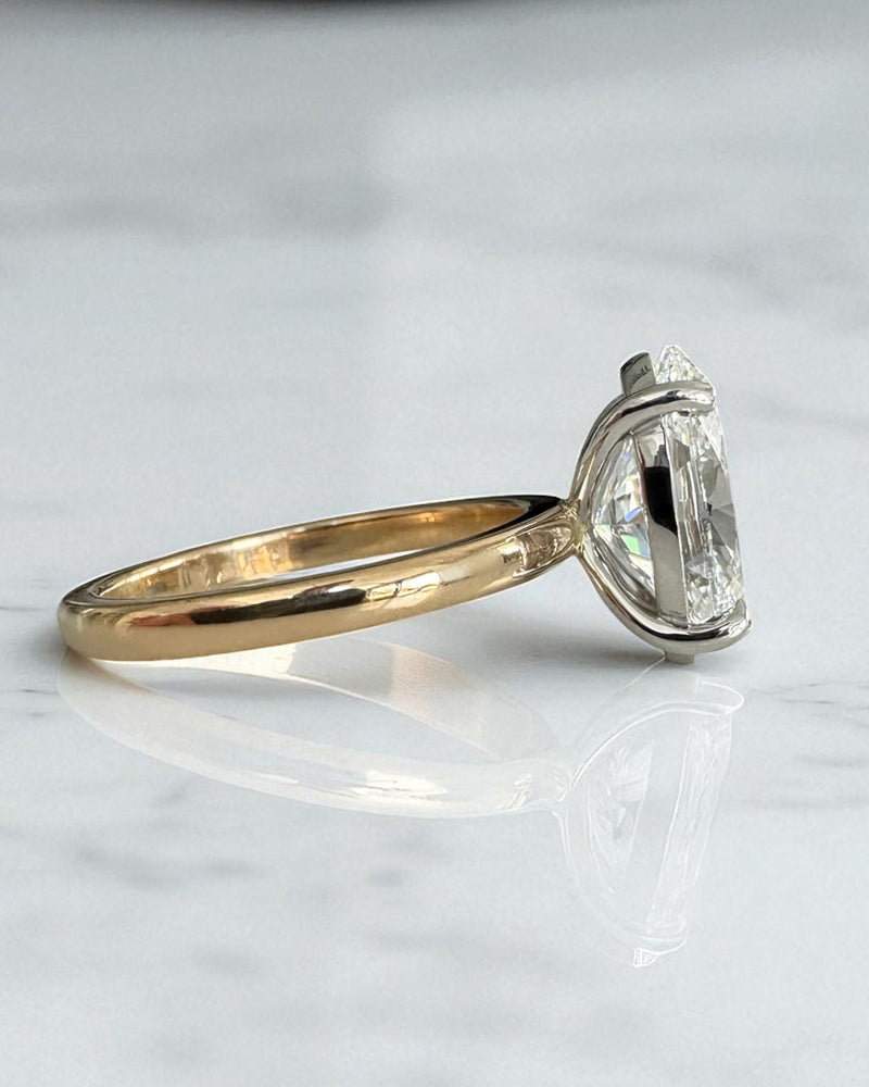 3.50ct Oval Solitaire Lab Grown Diamond Engagement Rings in London.