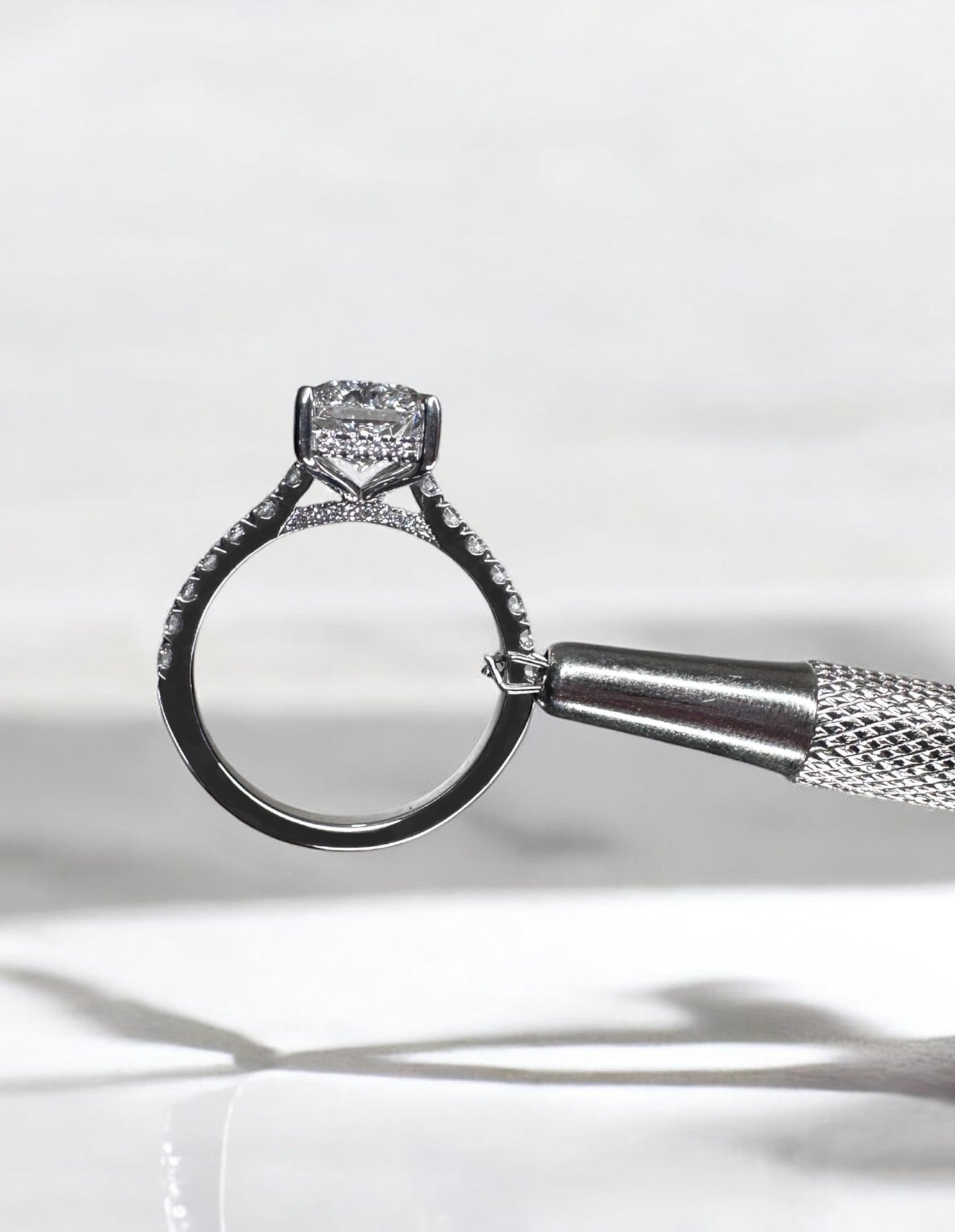 3ct radiant cut diamond ring