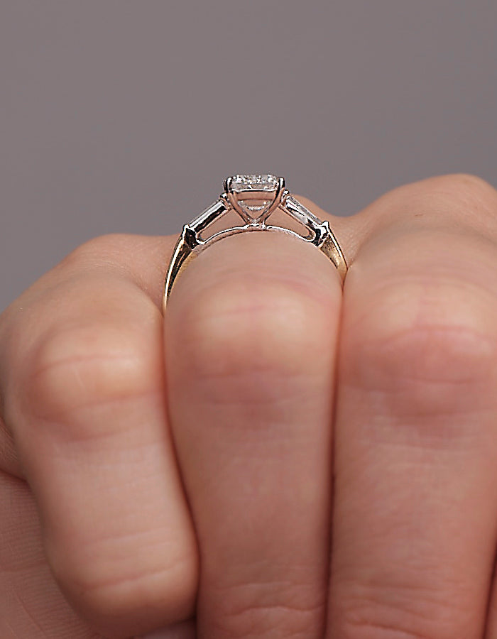 2ct Emerald Cut Tapered Baguettes Ring diamond engagement rings.