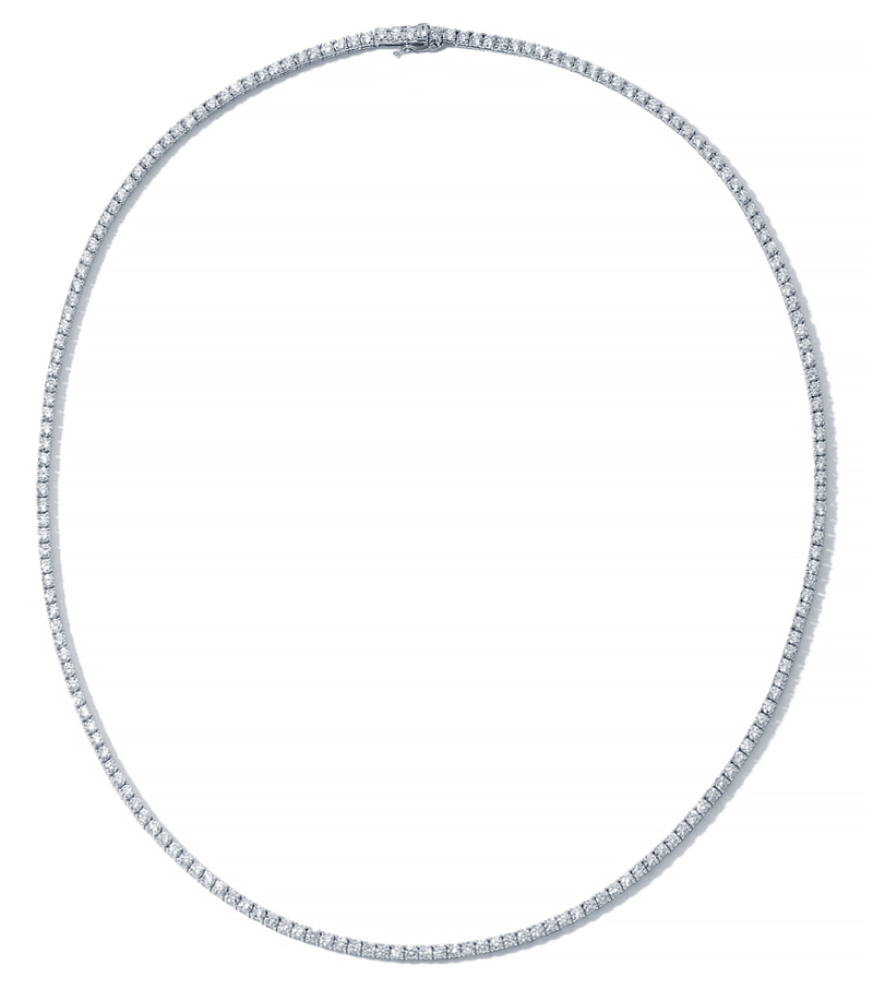 6ct diamond tennis necklace