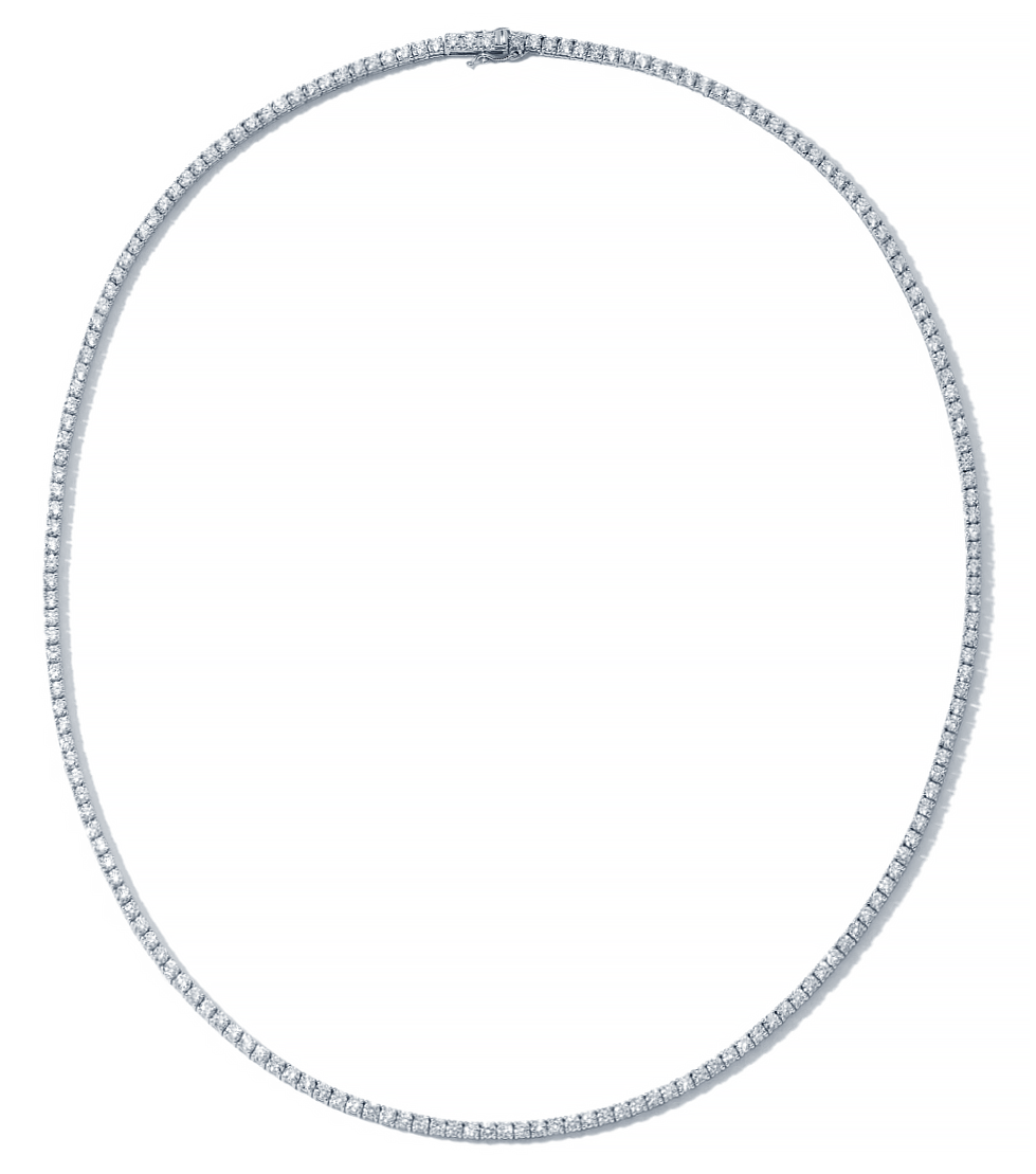 6ct diamond tennis necklace