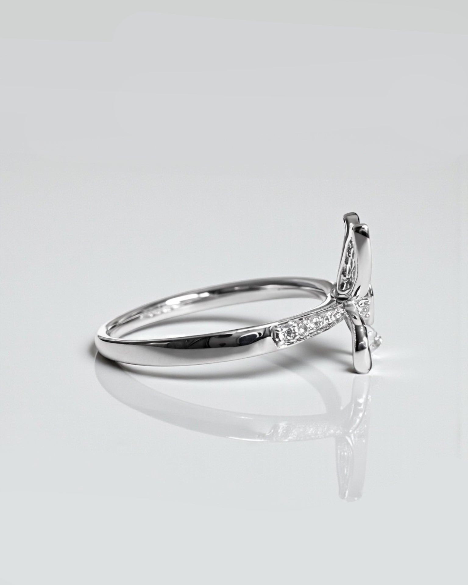 Butterfly Diamond Ring