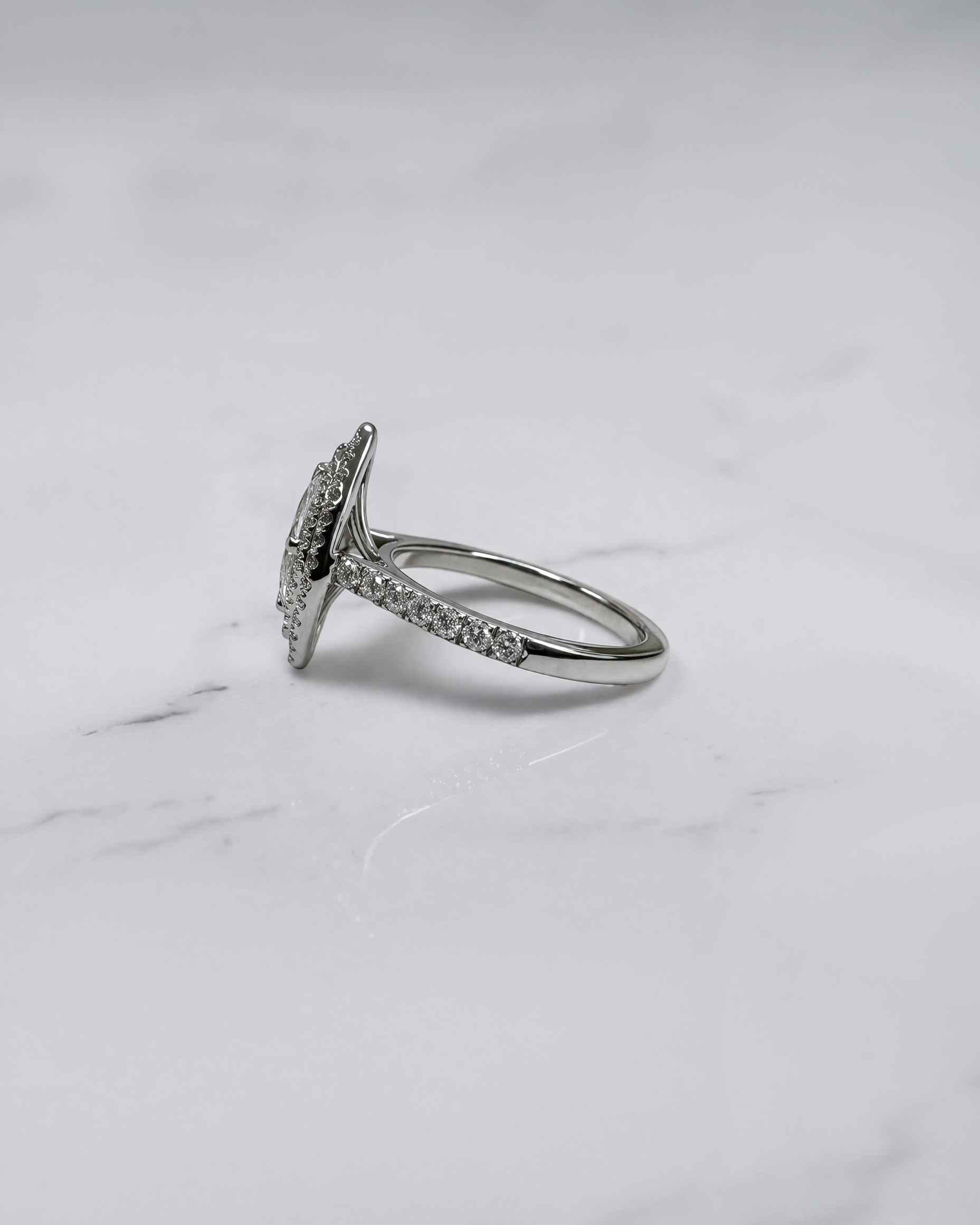 0.70ct Marquise Double Halo