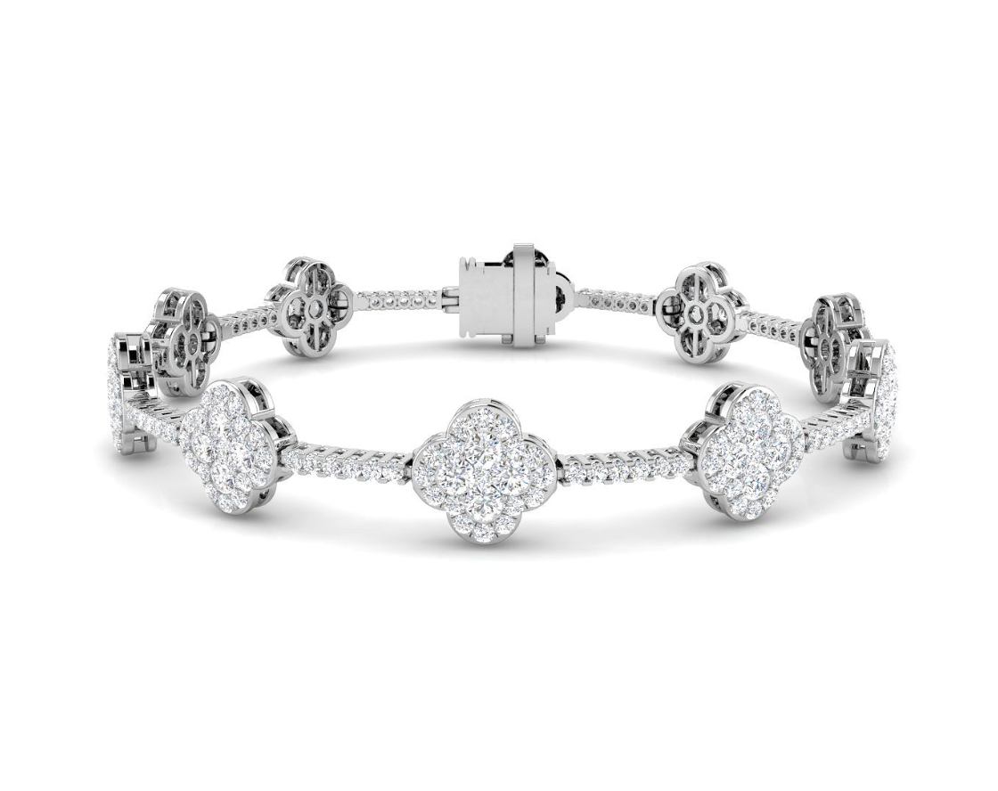 Diamond Clover Bracelet