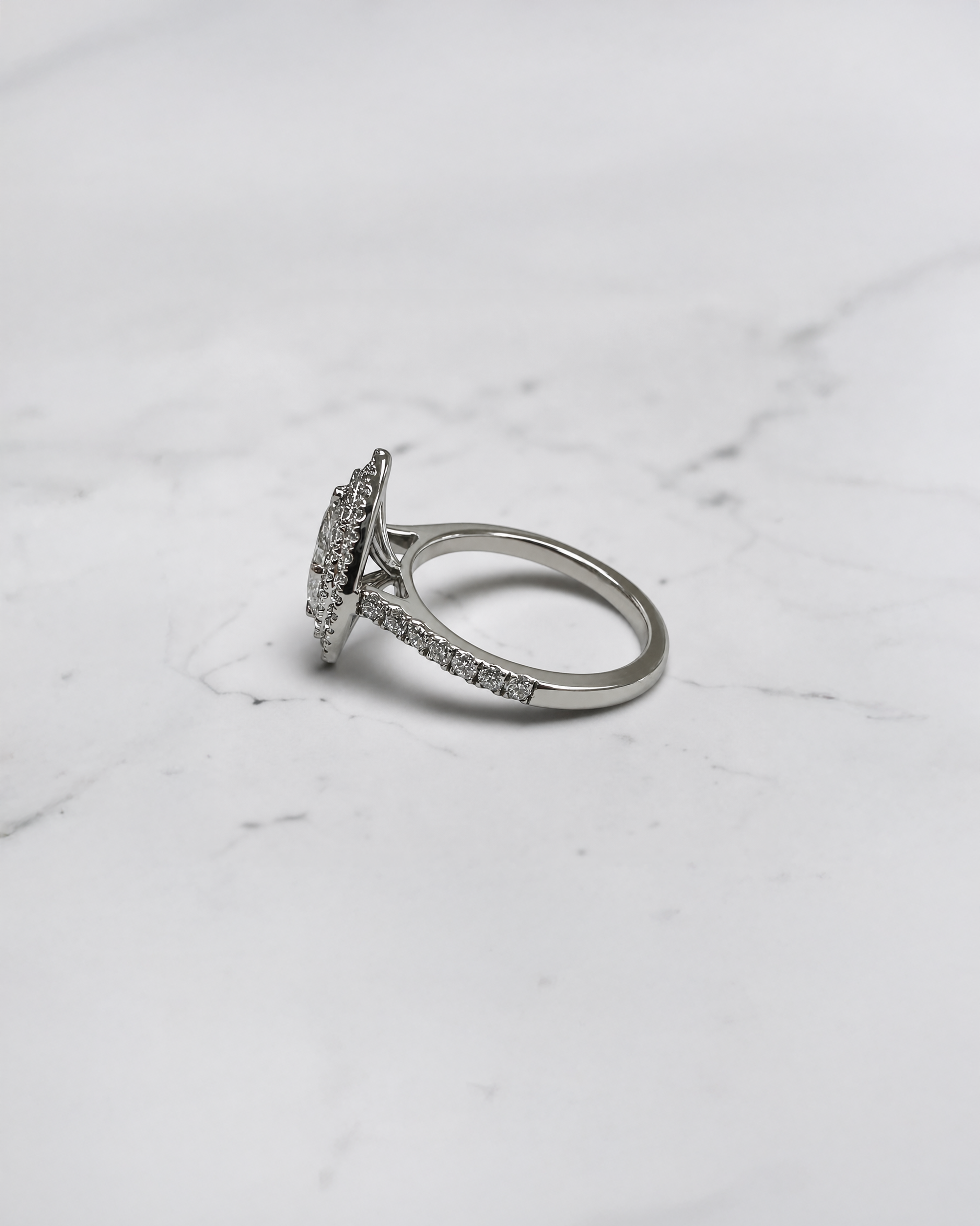0.70ct Marquise Double Halo