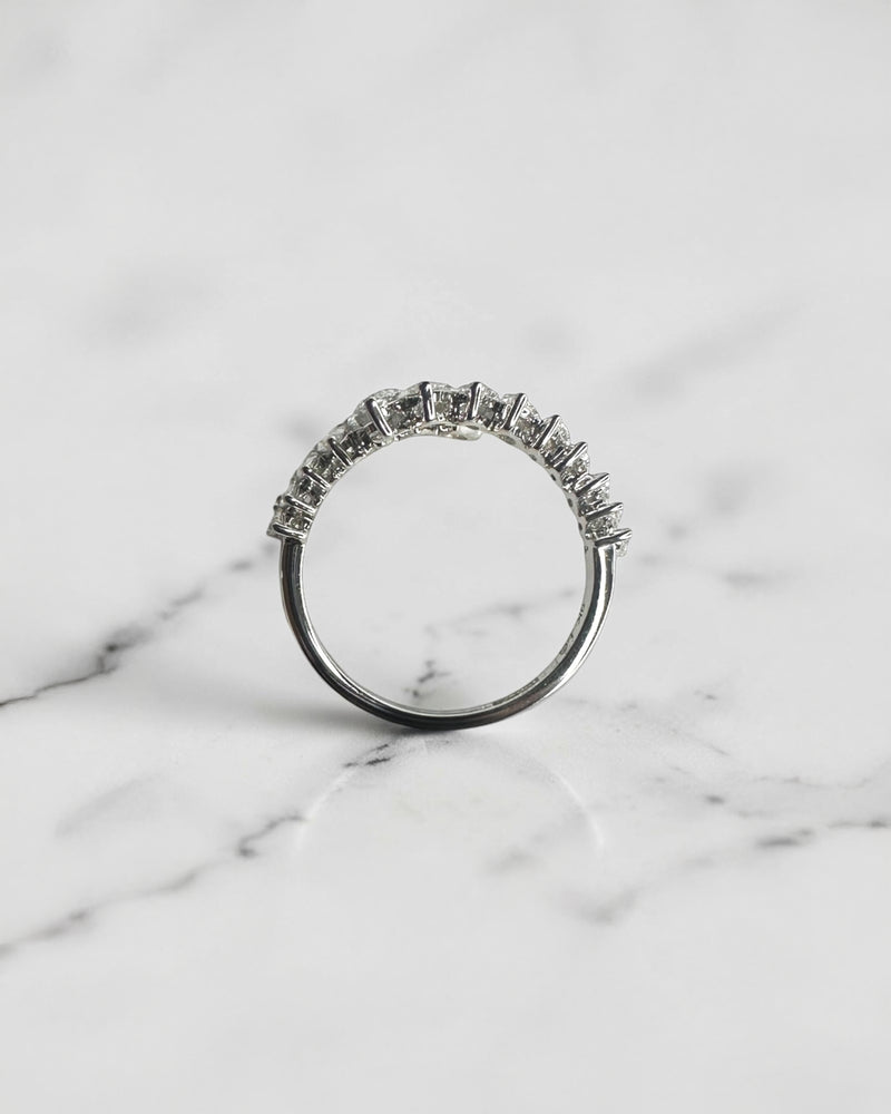 Marquise and Pear cut wrap diamond dress ring featuring approximately 1.75ct marquise and pear cut diamonds in an open wrap design. Available in lab or natural diamonds.