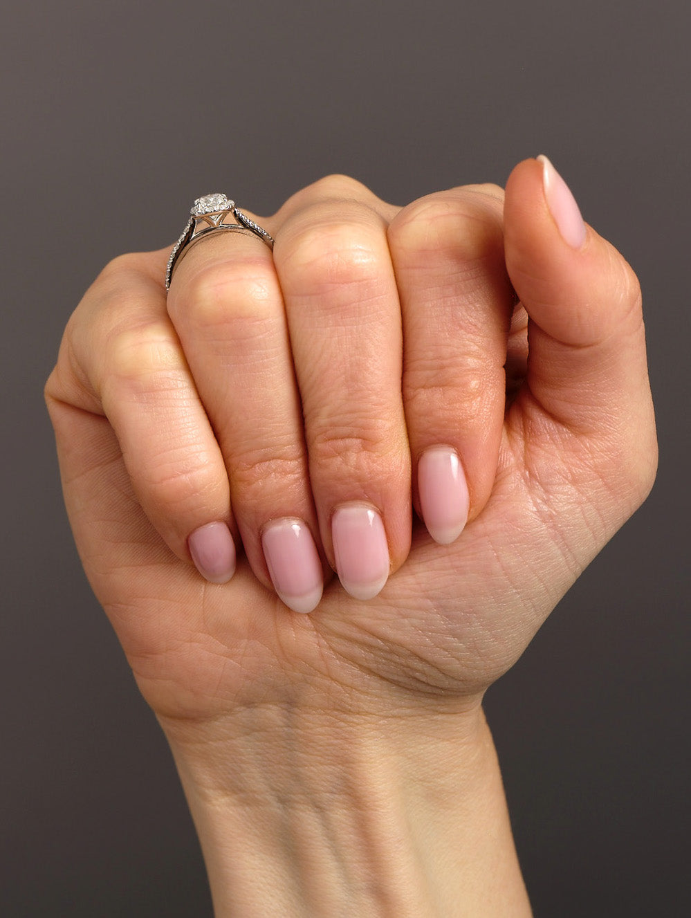 1ct Elongated Cushion Halo Lab Grown Diamond Engagement Rings.