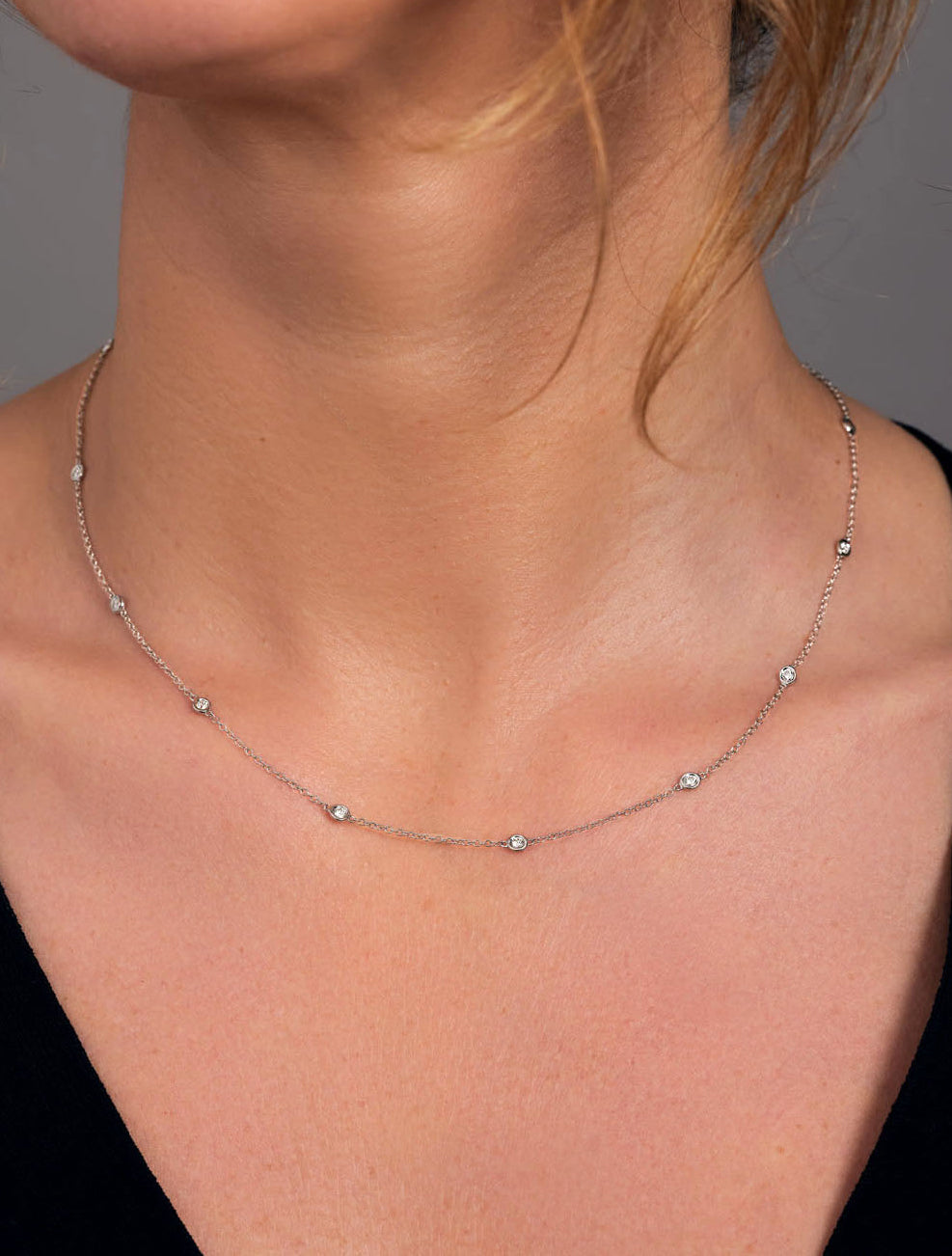 Diamond By The Yard Necklace