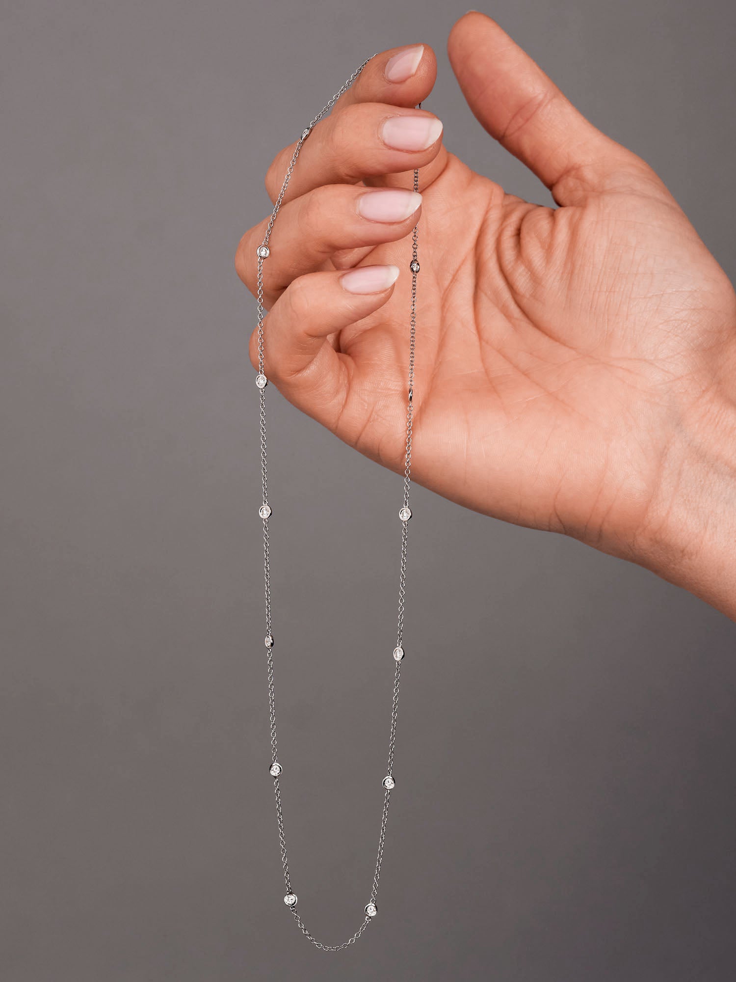 Diamond By The Yard Necklace
