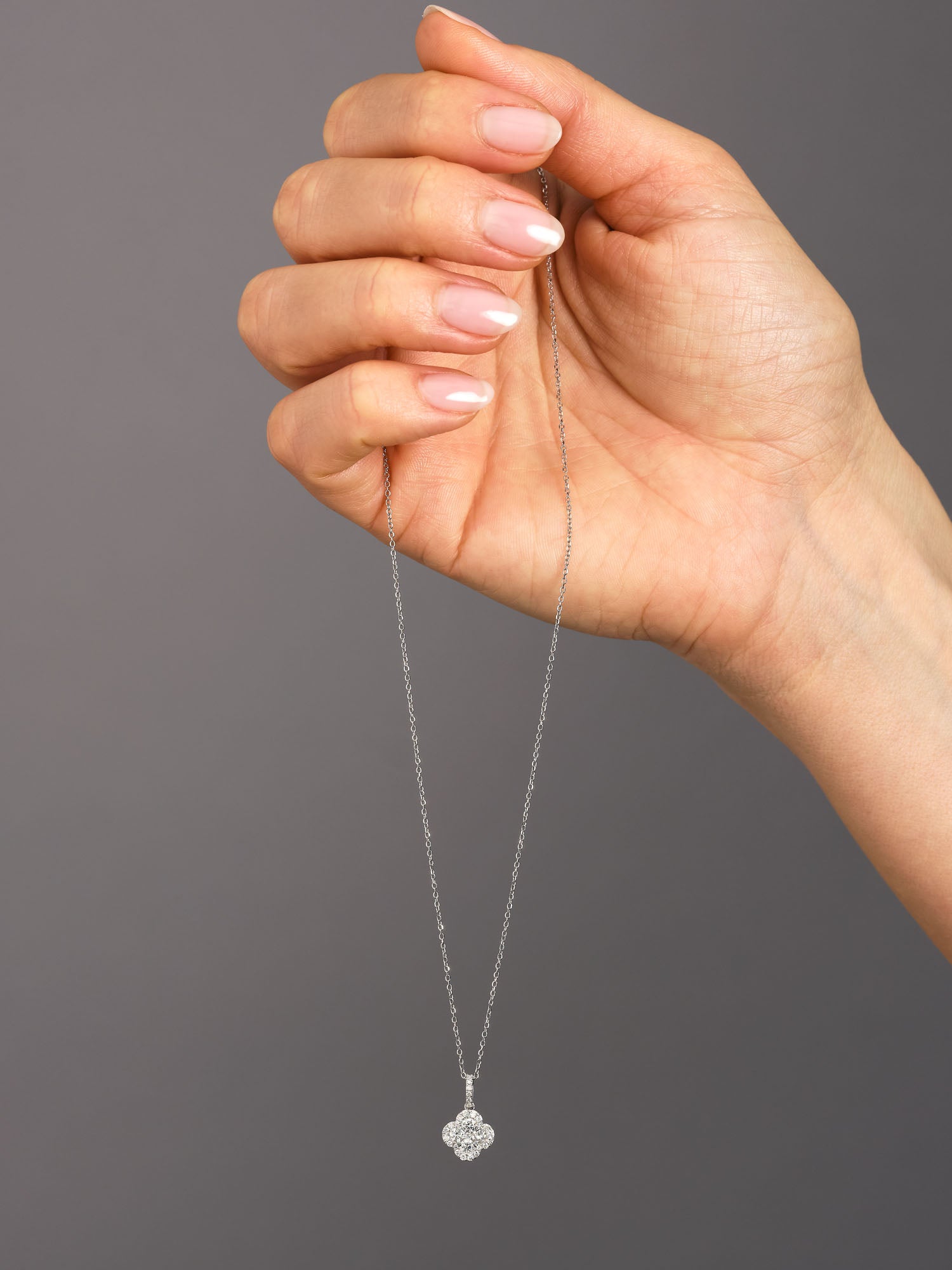 Diamond Clover Pendant
