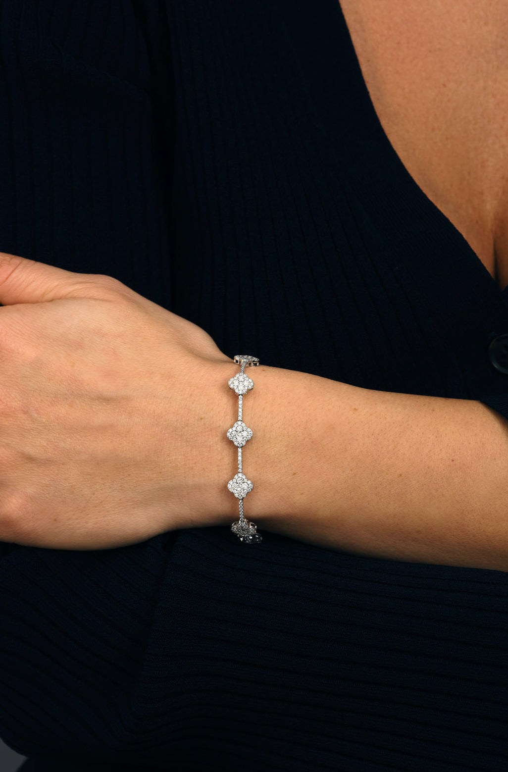 Diamond Clover Bracelet